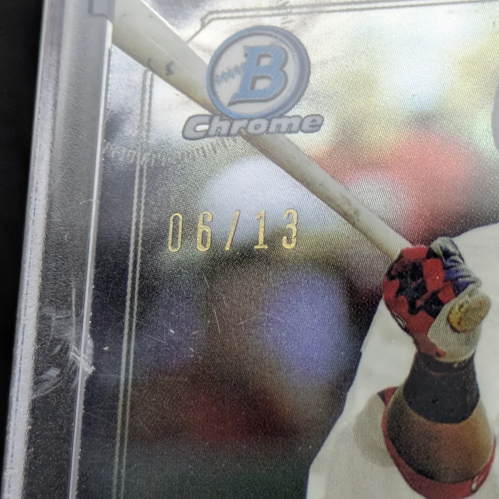 2023 Topps Archives Signature Series Rafael Devers Auto /13 2017 Bowman Chrome - Picture 4 of 7